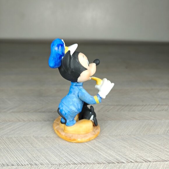 Vintage Mickey Mouse Policeman Figurine With Figaro Cat Walt Disney Productions - Picture 4 of 6